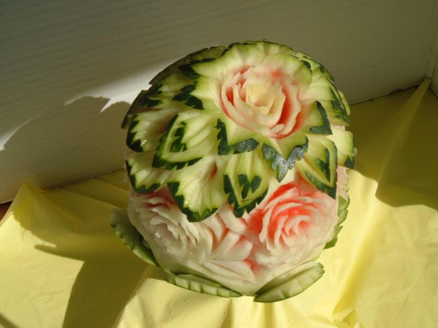 Watermelon Flower Centerpiece